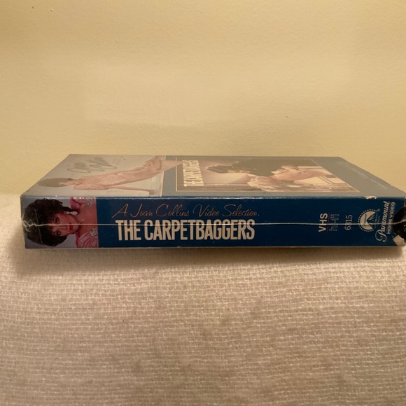 The Carpetbaggers VHS Tape Harold Robbins Blockbuster Video READ - Picture 3 of 10